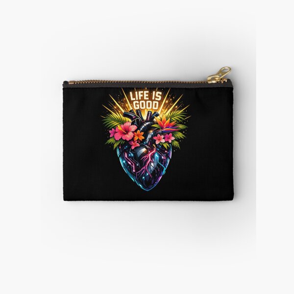 Item preview, Life is Good Cyberpunk Tropical Heart of Joy designed and sold by teemix.