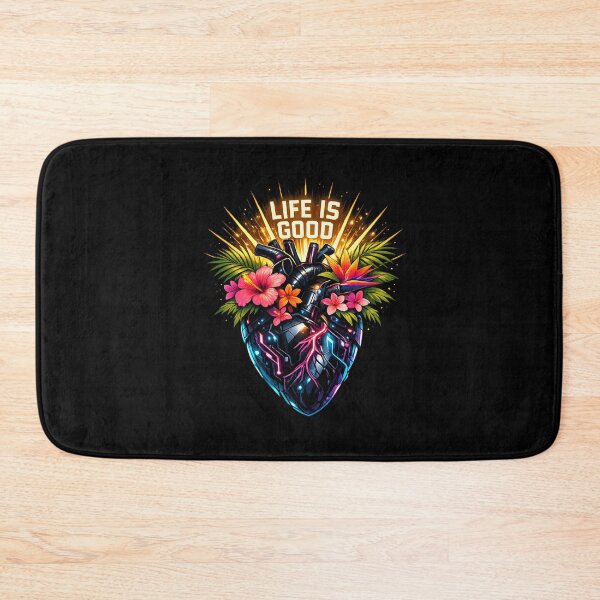 Item preview, Life is Good Cyberpunk Tropical Heart of Joy designed and sold by teemix.