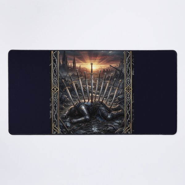 Item preview, Ten of Steels- tarot card designed and sold by Studio77-Gothic.