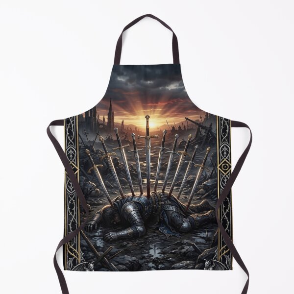 Item preview, Ten of Steels- tarot card designed and sold by Studio77-Gothic.