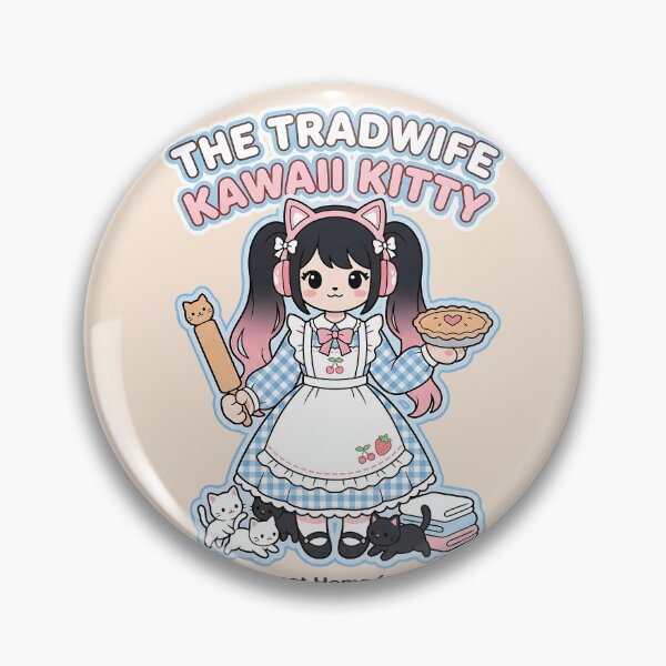 Item preview, The Tradwife Kawaii Kitty: Home Sweet Home (and meow) designed and sold by CuteKats.