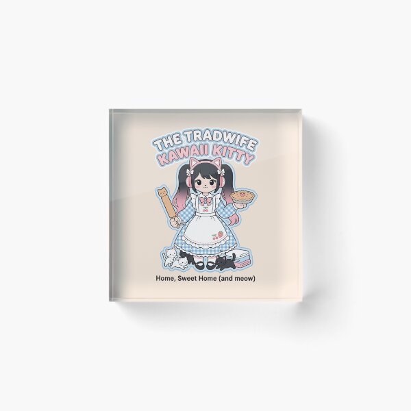 Item preview, The Tradwife Kawaii Kitty: Home Sweet Home (and meow) designed and sold by CuteKats.