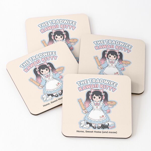 Item preview, The Tradwife Kawaii Kitty: Home Sweet Home (and meow) designed and sold by CuteKats.