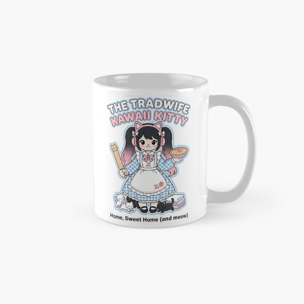 Item preview, The Tradwife Kawaii Kitty: Home Sweet Home (and meow) designed and sold by CuteKats.