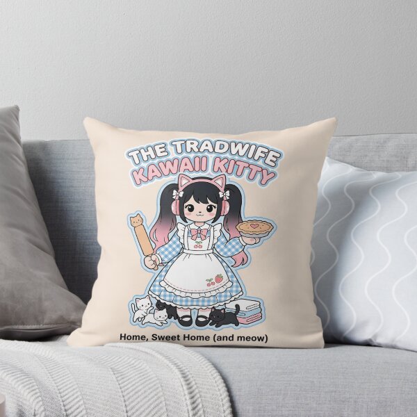Item preview, The Tradwife Kawaii Kitty: Home Sweet Home (and meow) designed and sold by CuteKats.