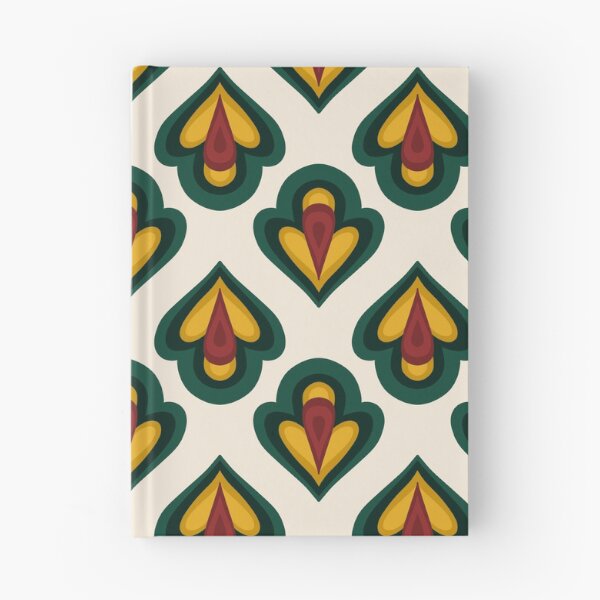 Item preview, Mid-Century Lotus- Forest Green Mustard And Rust designed and sold by artistmaria.