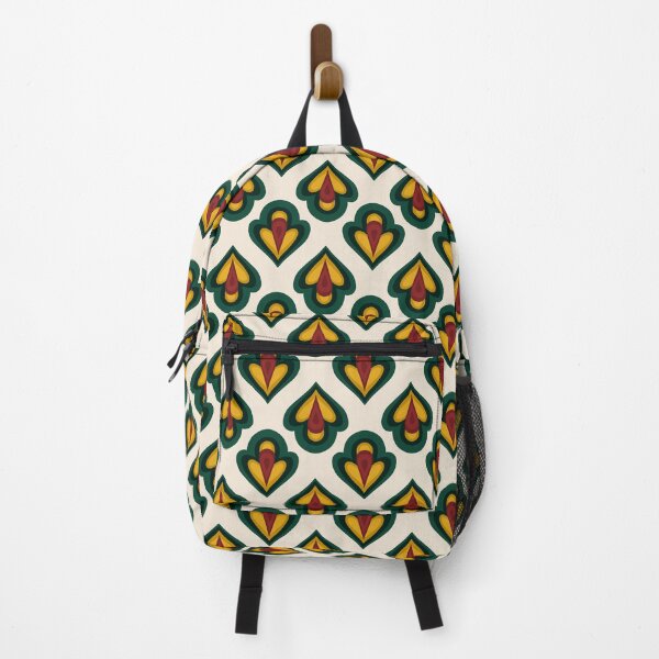 Item preview, Mid-Century Lotus- Forest Green Mustard And Rust designed and sold by artistmaria.