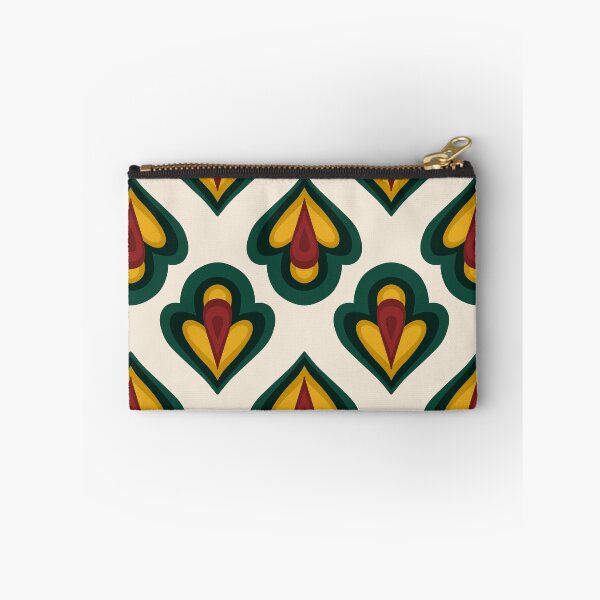 Item preview, Mid-Century Lotus- Forest Green Mustard And Rust designed and sold by artistmaria.