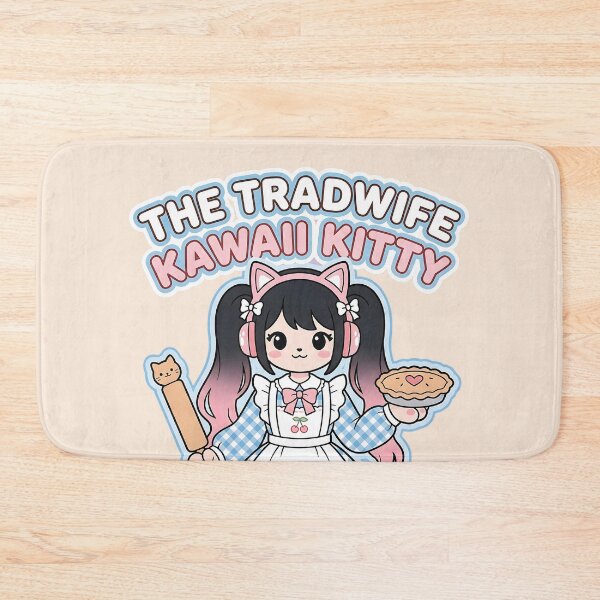 Item preview, The Tradwife Kawaii Kitty: Home Sweet Home (and meow) designed and sold by CuteKats.
