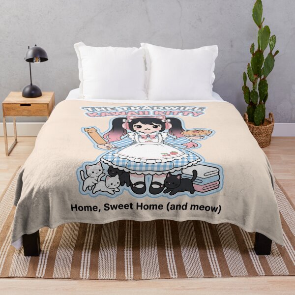 Item preview, The Tradwife Kawaii Kitty: Home Sweet Home (and meow) designed and sold by CuteKats.