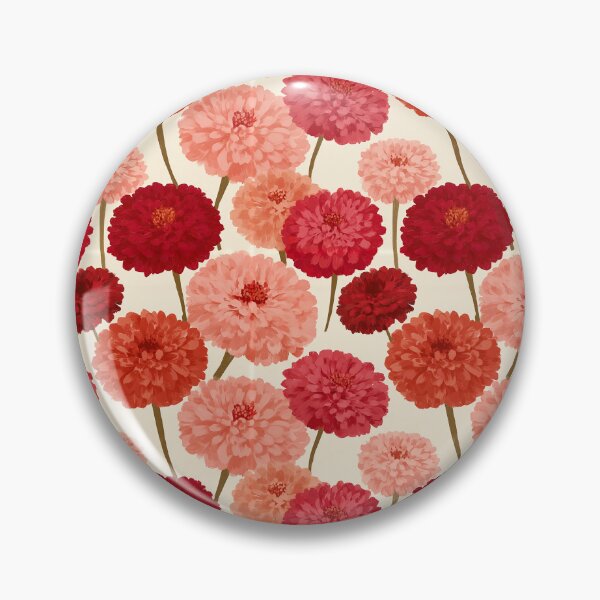 Item preview, Artistic Zinnia Print  - Flower Bouquet Pattern - Gifts For Sister designed and sold by RoyalStarsPatts.