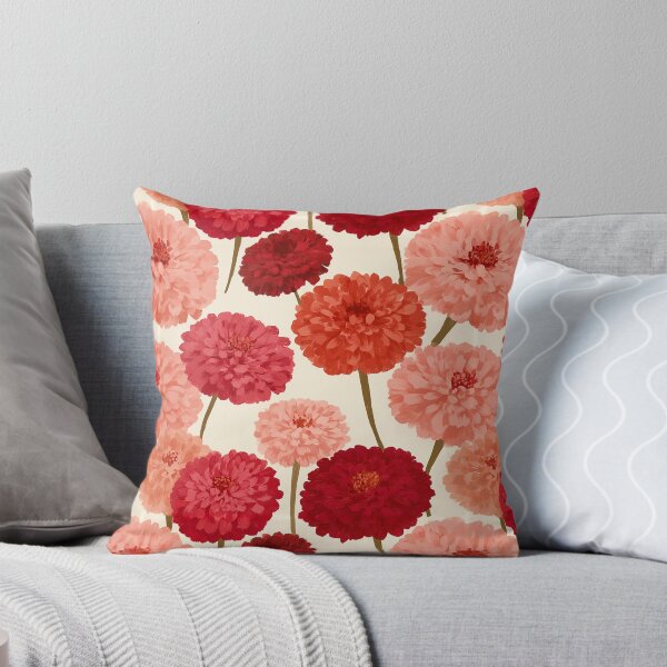 Item preview, Artistic Zinnia Print  - Flower Bouquet Pattern - Gifts For Sister designed and sold by RoyalStarsPatts.