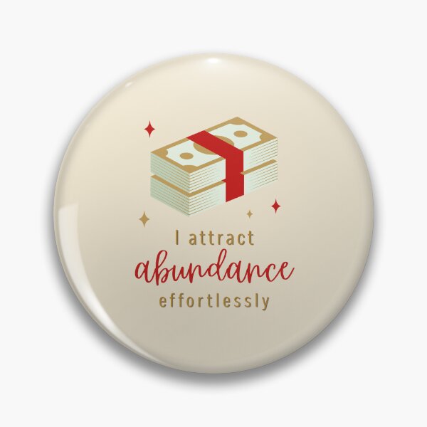Item preview, I Attract Abundance Effortlessly Manifestation Affirmation designed and sold by GemsAnatomy.