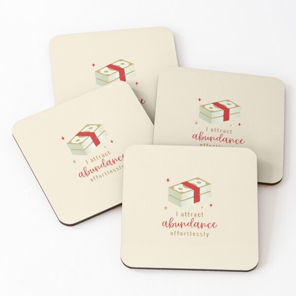 Item preview, I Attract Abundance Effortlessly Manifestation Affirmation designed and sold by GemsAnatomy.