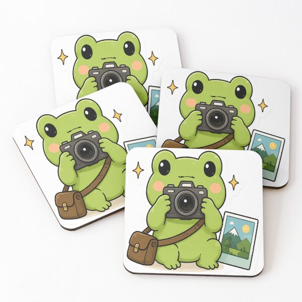 Item preview, Cute Frog Photographer with Camera Cottagecore designed and sold by denybz.
