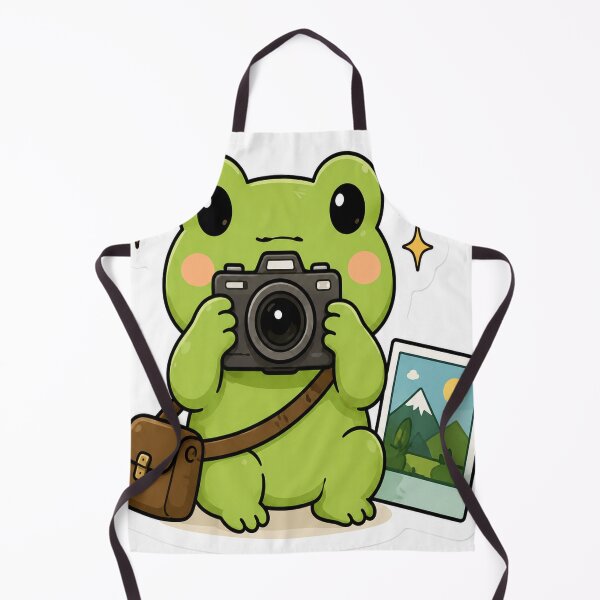 Item preview, Cute Frog Photographer with Camera Cottagecore designed and sold by denybz.