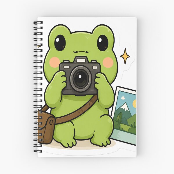 Item preview, Cute Frog Photographer with Camera Cottagecore designed and sold by denybz.