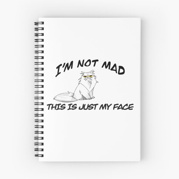 Item preview, I'm Not Mad This Is Just My Face - Funny Grumpy Cat designed and sold by fxckdraws.