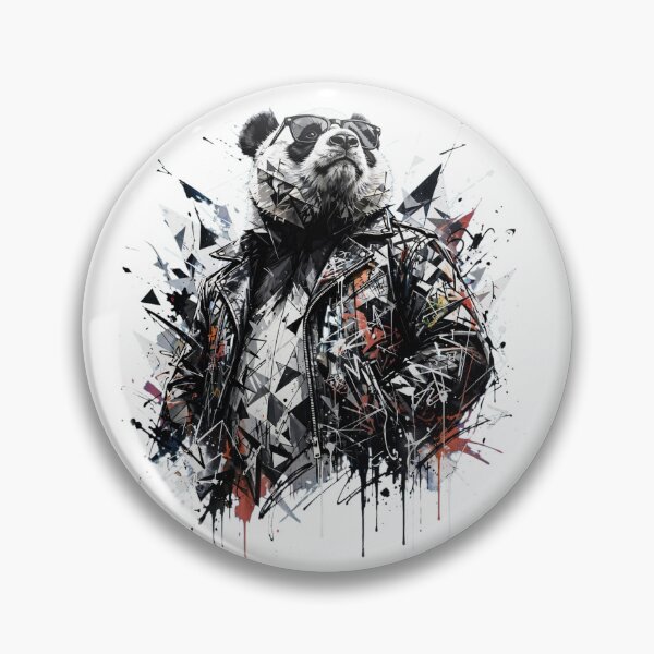 Item preview, Badass Panda With Sunglasses - Urban Biker Panda Streetwear Design designed and sold by ExpressoJungle.