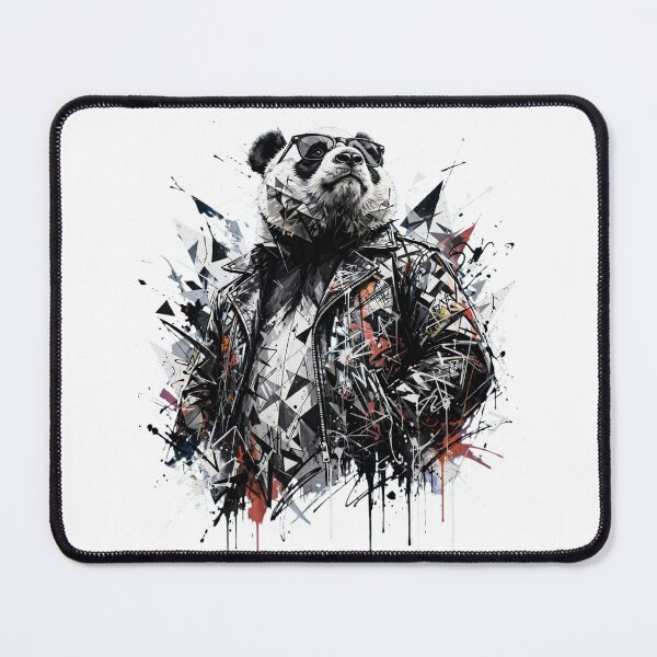 Item preview, Badass Panda With Sunglasses - Urban Biker Panda Streetwear Design designed and sold by ExpressoJungle.