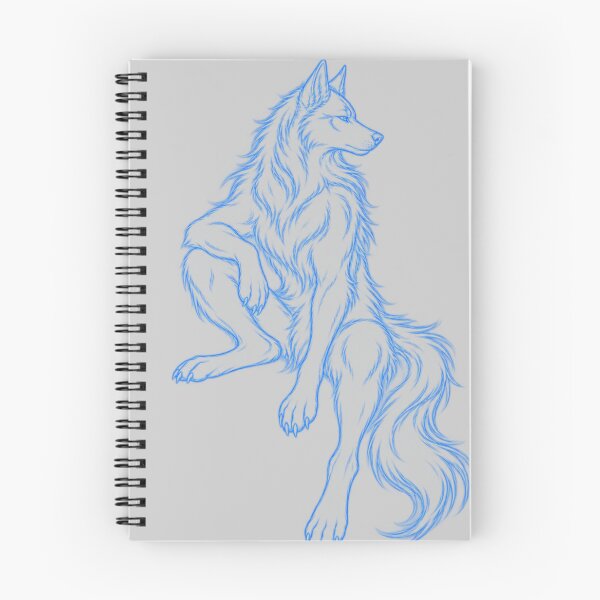 Item preview, Mystic Blue Lone Werewolf Senior Spirit Animal Aesthetic designed and sold by Yellowriversss.