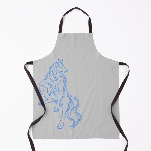 Item preview, Mystic Blue Lone Werewolf Senior Spirit Animal Aesthetic designed and sold by Yellowriversss.