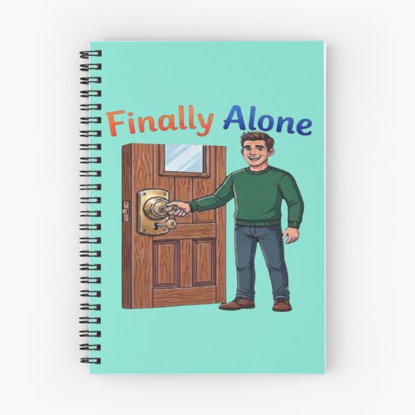 Item preview, Finally Alone: Relatable Introvert Humor Design designed and sold by Northern Glow Art.