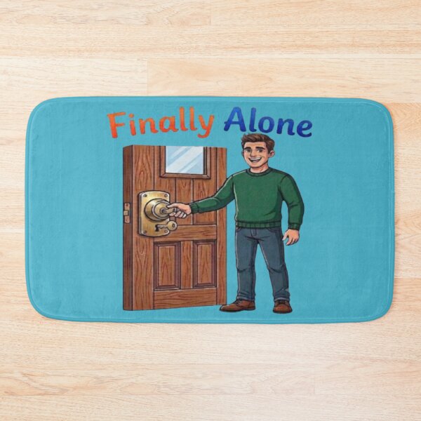 Item preview, Finally Alone: Relatable Introvert Humor Design designed and sold by Northern Glow Art.