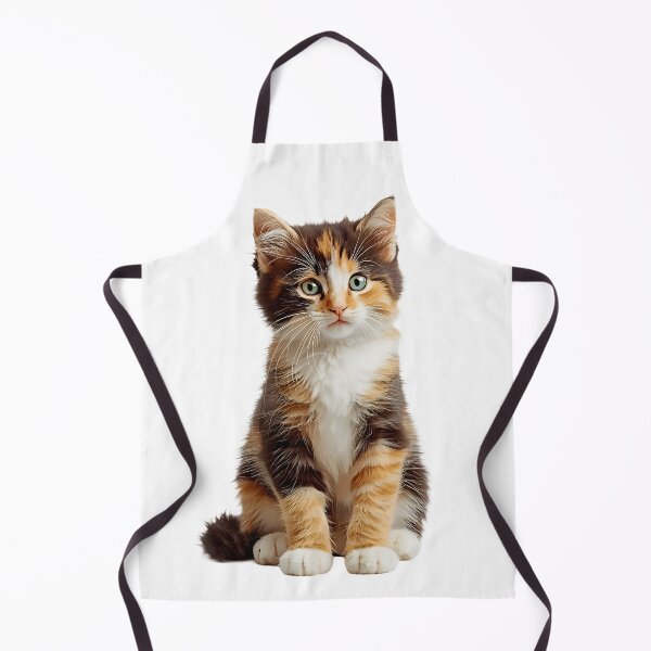 Item preview, Cute Calico Kitten Portrait designed and sold by AmirArtisanVibe.