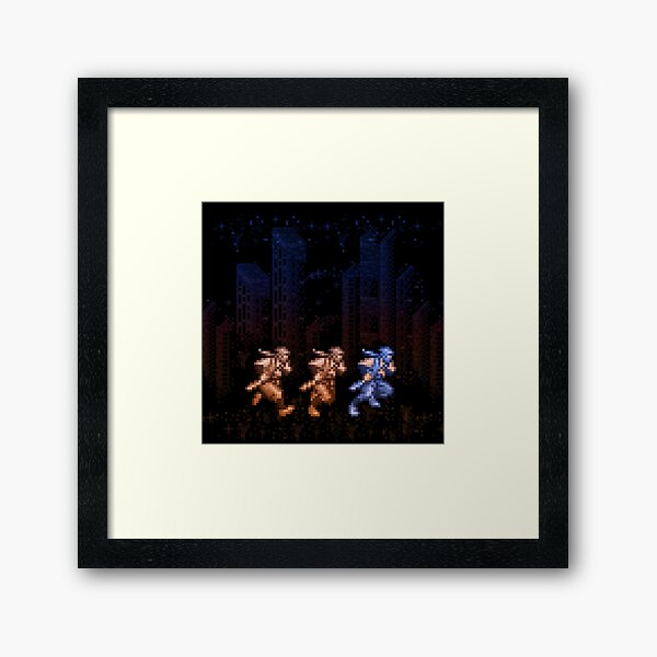 Ninja Shadows Framed Art Print