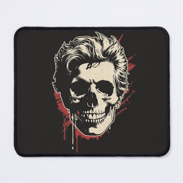 Item preview, Rockabilly Punk Skull Spiky Hair Art designed and sold by ERODED SELF.