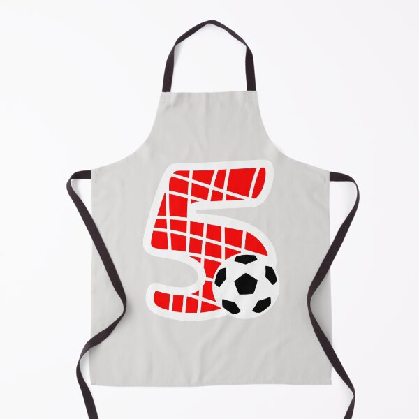 Item preview, Football Number 5 Red Five No #5 designed and sold by Jeallan Designs.