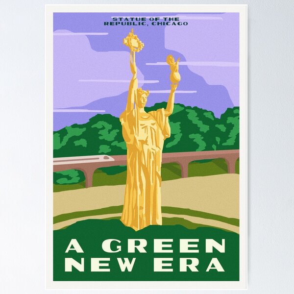 Item preview, Green New Era: Statue of the Republic designed and sold by leftists.