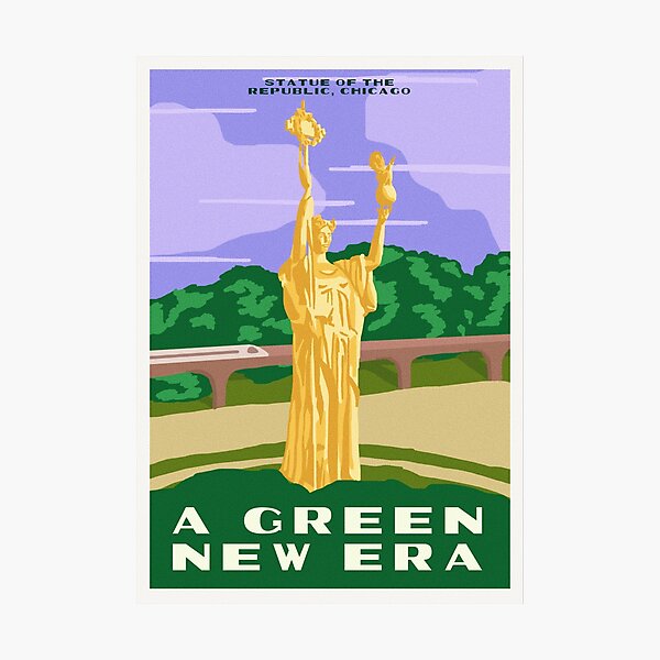 Item preview, Green New Era: Statue of the Republic designed and sold by leftists.