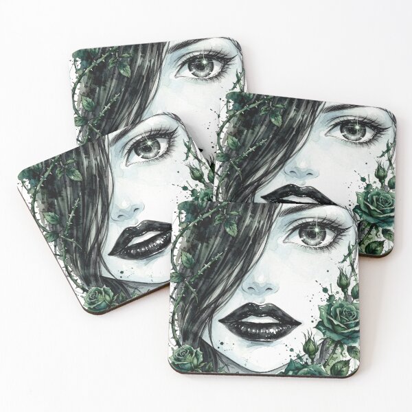 Item preview, Ice Eye - Teal Rose Gothic Dark Aesthetic designed and sold by MAISON SYLVIE.