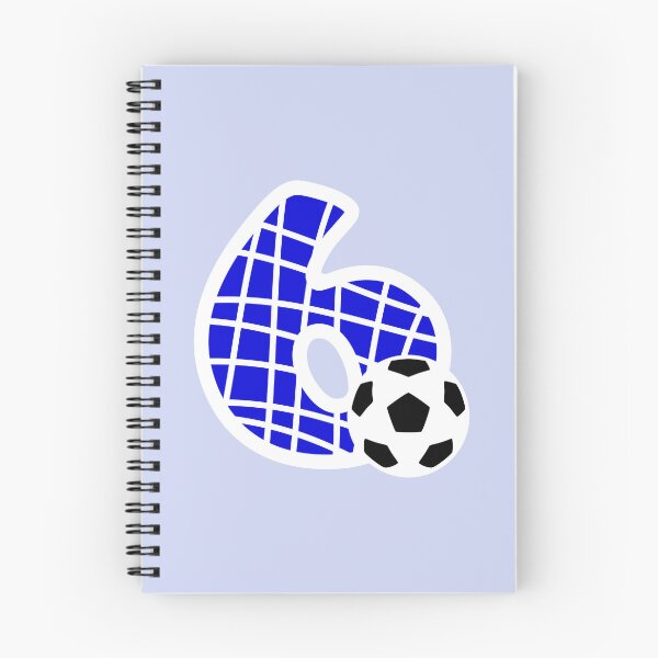 Item preview, Football Number 6 Blue Six No #6 designed and sold by Jeallan Designs.