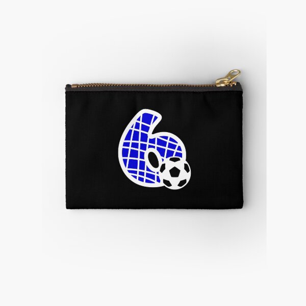 Item preview, Football Number 6 Blue Six No #6 designed and sold by Jeallan Designs.