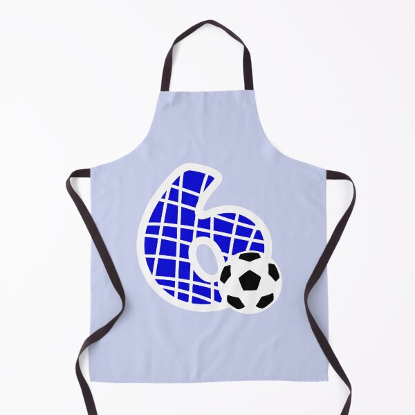 Item preview, Football Number 6 Blue Six No #6 designed and sold by Jeallan Designs.