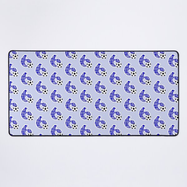 Item preview, Football Number 6 Blue Six No #6 designed and sold by Jeallan Designs.