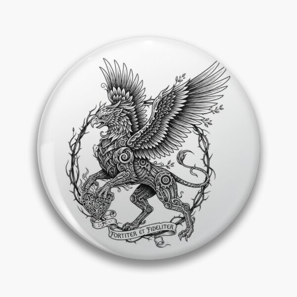 Item preview, Heraldic Griffin Winged Heart Vintage Emblem designed and sold by EchoWave11.