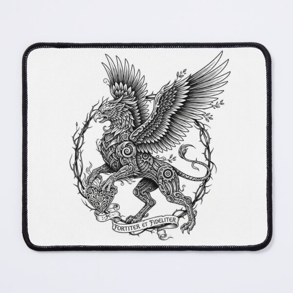 Item preview, Heraldic Griffin Winged Heart Vintage Emblem designed and sold by EchoWave11.