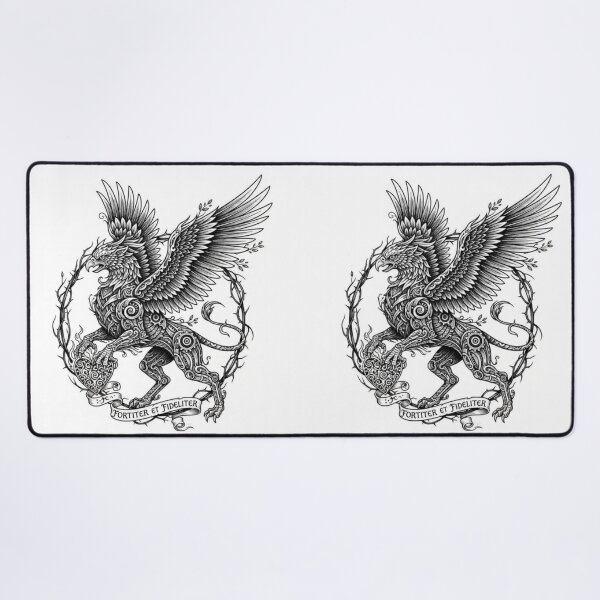 Item preview, Heraldic Griffin Winged Heart Vintage Emblem designed and sold by EchoWave11.