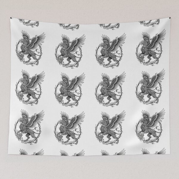 Item preview, Heraldic Griffin Winged Heart Vintage Emblem designed and sold by EchoWave11.