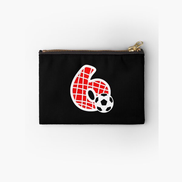 Item preview, Football Number 6 Red Six No #6 designed and sold by Jeallan Designs.