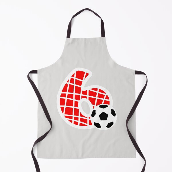 Item preview, Football Number 6 Red Six No #6 designed and sold by Jeallan Designs.