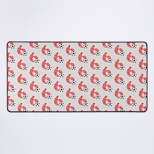 Item preview, Football Number 6 Red Six No #6 designed and sold by Jeallan Designs.