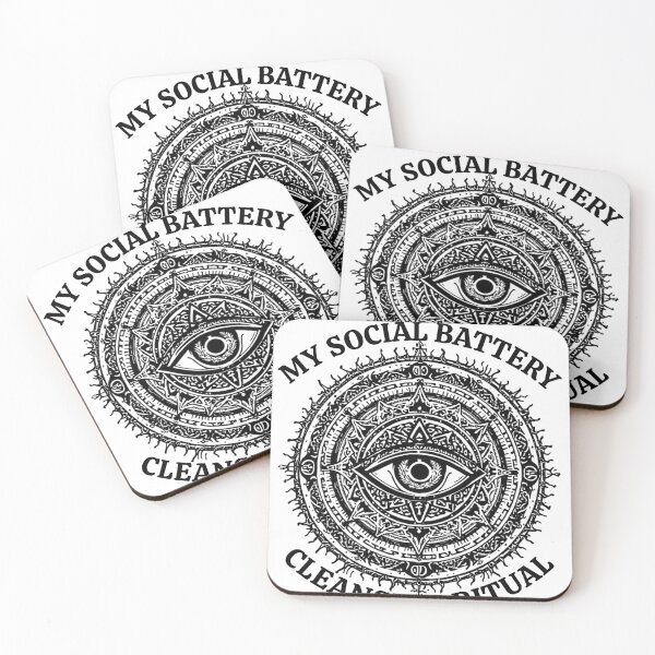 Item preview, My Social Battery Cleansing Ritual Warding Eye designed and sold by Arcana-Archives.