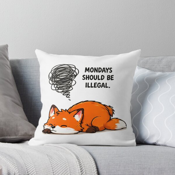 Item preview, Cute Fox Monday Mood Design designed and sold by StyleBloomes.