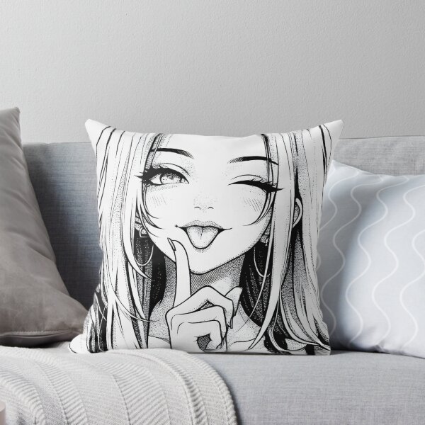 Item preview, Playful little demon gothic anime girl winking designed and sold by OH-MY-GOTH.
