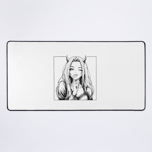 Item preview, Playful little demon gothic anime girl winking designed and sold by OH-MY-GOTH.
